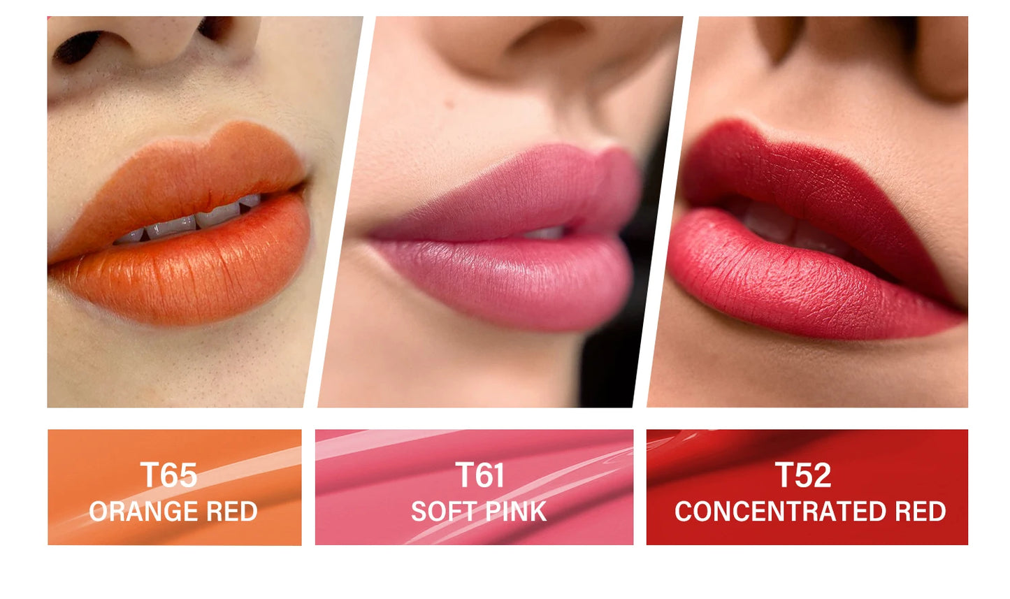 FAMISOO 5ML Lip Tattoo Inks Microblading Organic Permanent Makeup Lips Pigment Tattoo Pink Eyebrow Eyeliner PMU Pigment 0.17 OZ
