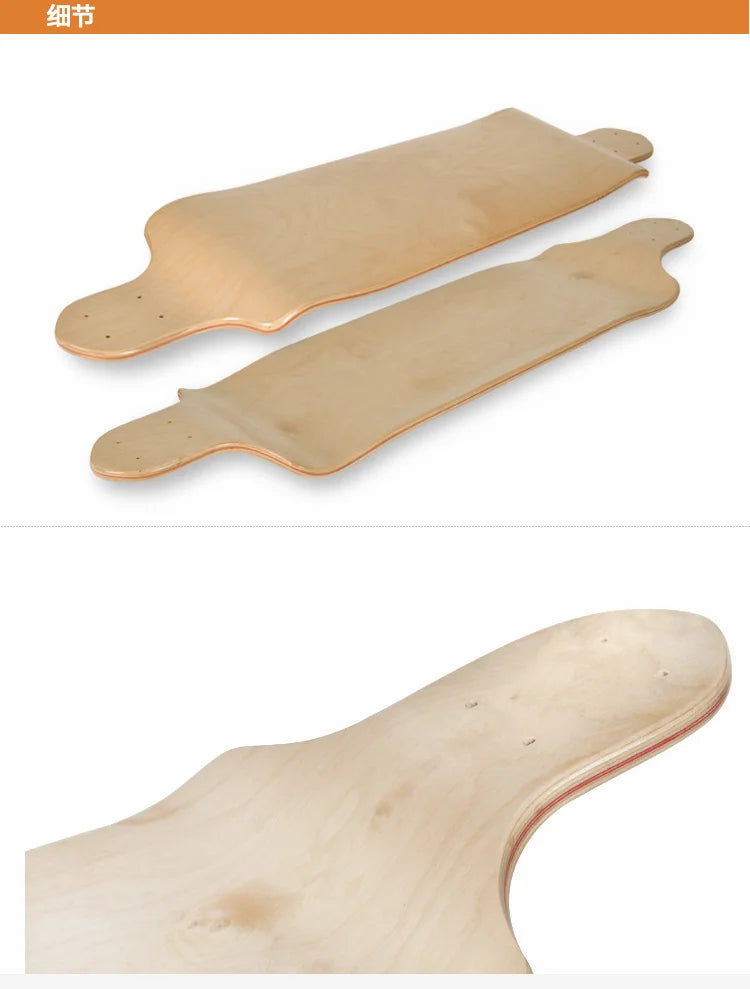 Drop Down Skateboard, Long Board Deck, Maple Board, DIY Skate Board, Parts Supply, 101cm Deck, 9-Tier Longboard