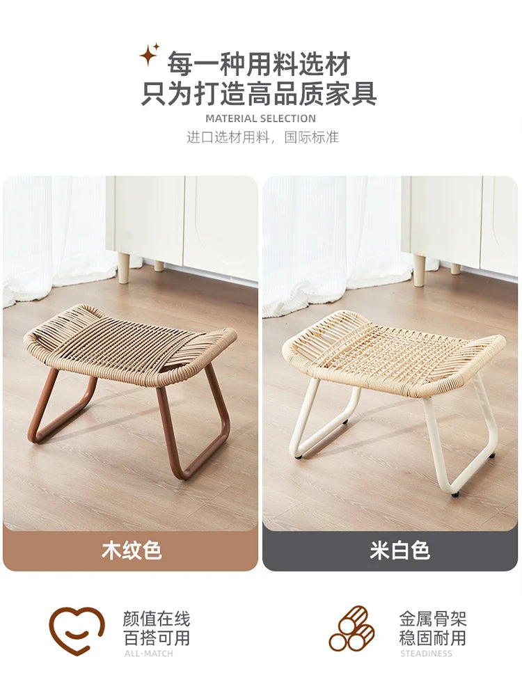 Office under Desk Footrest Stool Ottoman Pedal Leg Support Indoor Changing Seat Sofa Shoe Bench Entryway