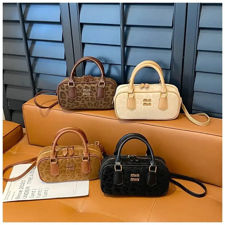 Women's Square Leather Satchel Handbag | Tote Shoulder Crossbody Purse & Diaper Bag