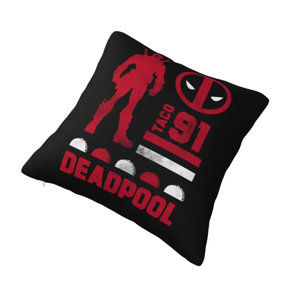 Custom Deadpool Wolverine Cartoon Manga Cushion Cover Soft Cute Pillows