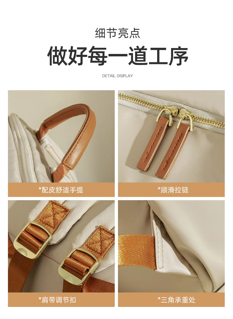 Travel Backpack for Women Luxury Back Pack Bag for 15.6 inch Laptop New Stylish Female Bags with Computer Cabin Large Schoolbags