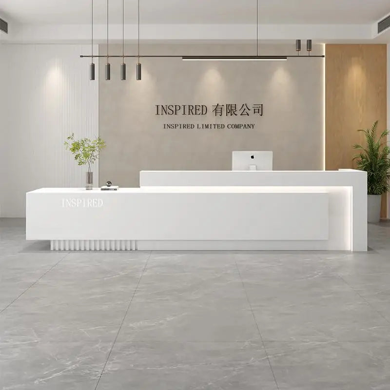 Luxury Reception Desks Modern Display Decorations Reception Desk Accessories Escritorio De Recepcion Commercial Furniture