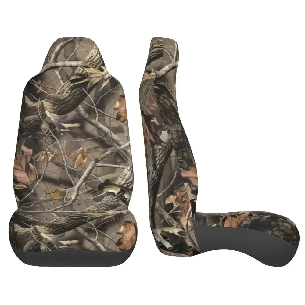 Camouflage Hunting Universal Car Seat Cover Four Seasons For SUV Tree Car Seat Covers Fiber Seat Protector