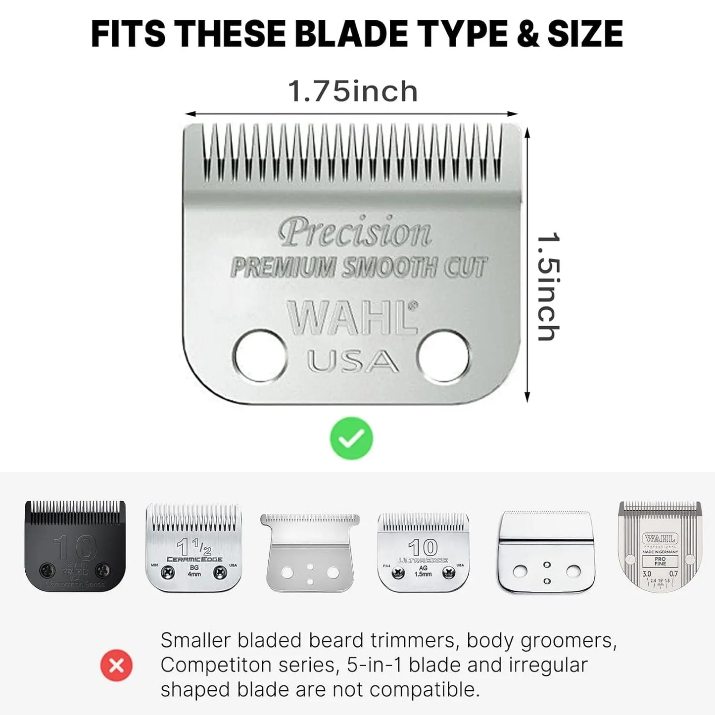 Kemei Hair Clipper Limit Comb Guide Attachment Size Barber Replacement 3/6/10/13/16/19/22/25/1.5/4.5mm