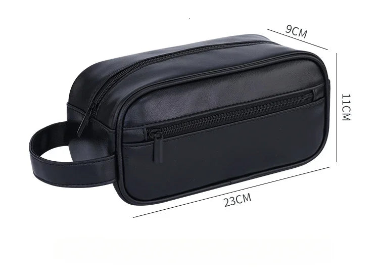 Multi Pockets PU Toiletry Bag For Women Men Travel Essentials Makeup Bags Waterproof Hanging Bag Cosmetic Washing Organizer Bag