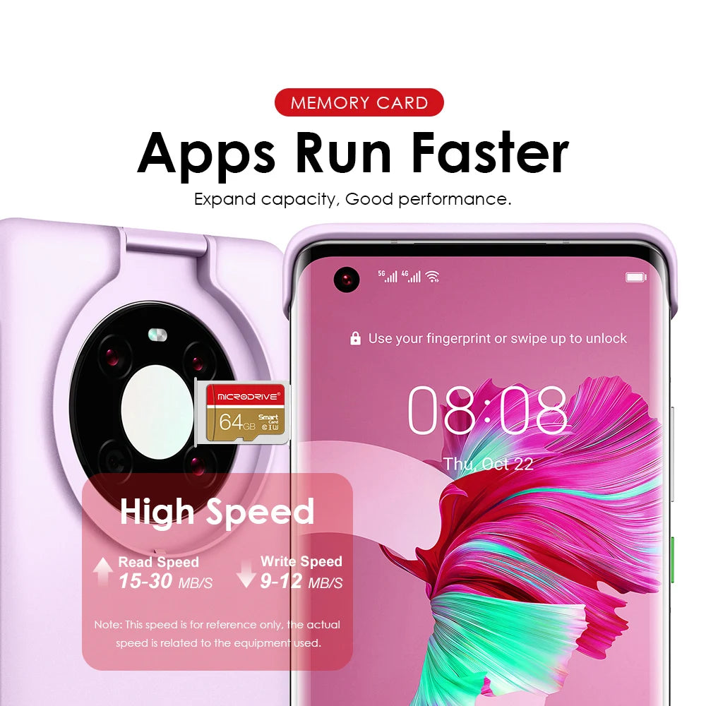 Memory Card 16G 32GB 64GB 128GB 256GB U3 Mini SD Card Class 10 Micro Tf SD Cards For Mobile Phone Earphone Speaker HD Camera PSP