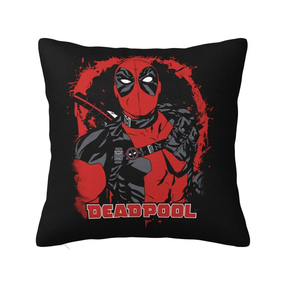 Custom Deadpool Wolverine Cartoon Manga Cushion Cover Soft Cute Pillows