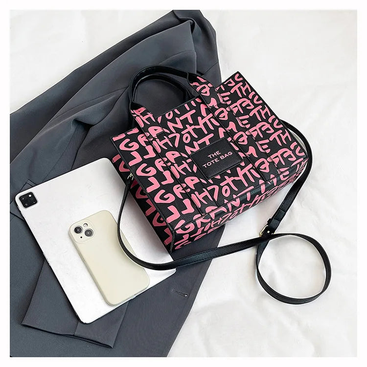 PU Leather Casual Crossbody Bags for Women Ladies Luxury Designer Tote Handbag Female Large Capacity Travel Shoulder Bag Sac
