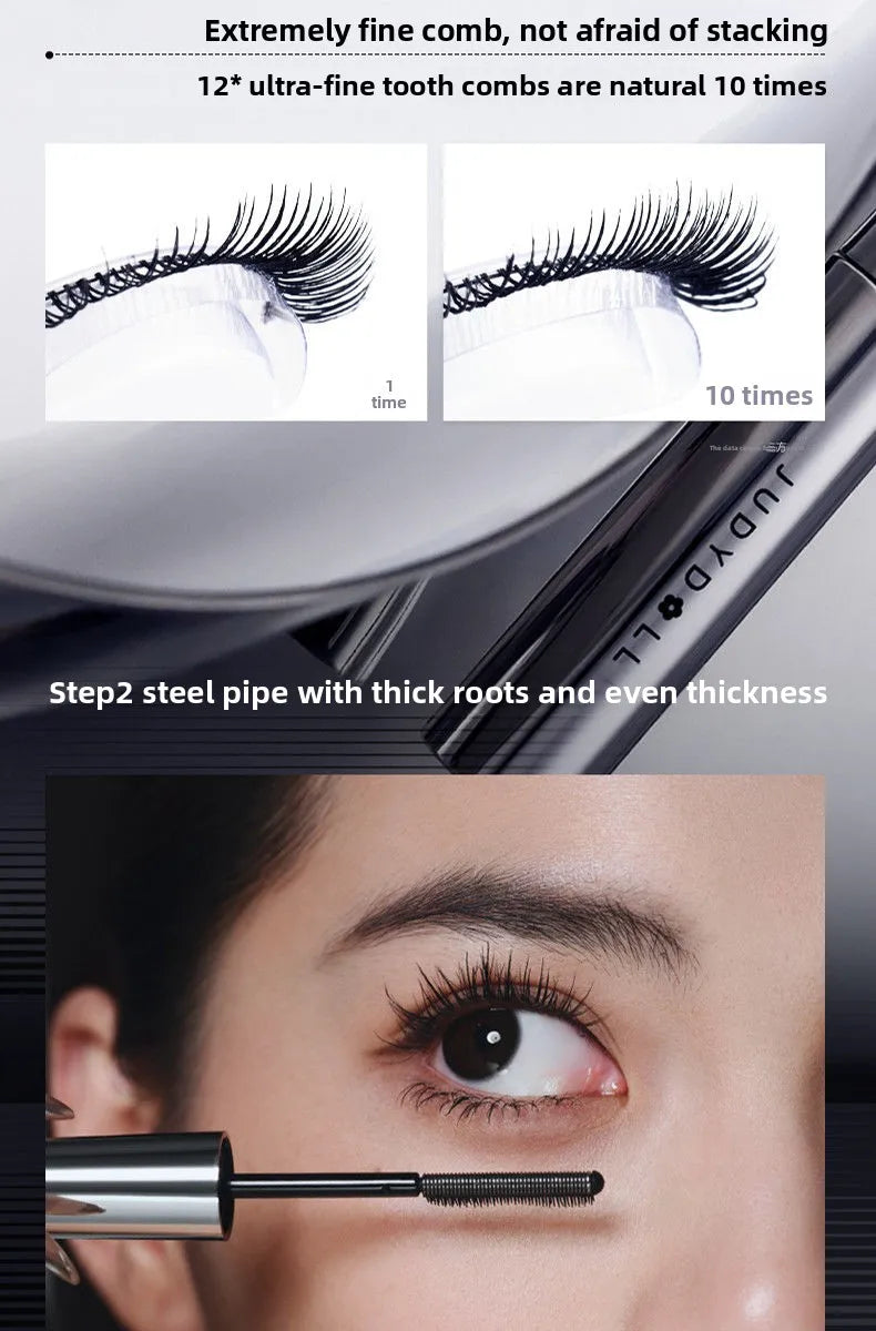 Judydoll Hardcore Hold Waterproof Sweatproof Lengthening Curling Mascara & Lash Primer - Smudge-proof Long-lasting Volume Makeup