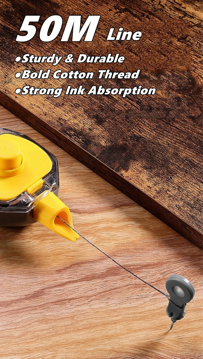 Construction Measuring Tools Ink Marker Duct Woodworking Chalk Ink Drawing Line Marker Carpenter Tools Wood Scriber Nylon Wire