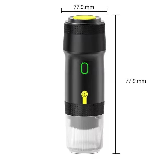 New Electric Portable Coffee Machine Portable Italian Espresso Machine for Car & Home 3-in-1 Capsule Powder Travel Coffee Maker