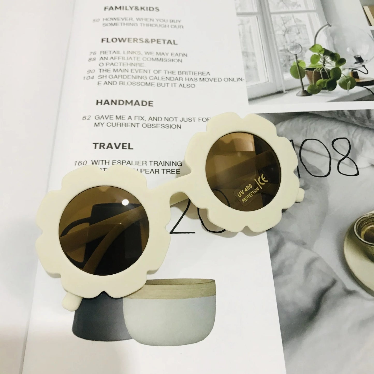 2023 new cute children's frosted glasses color series baby sunglasses