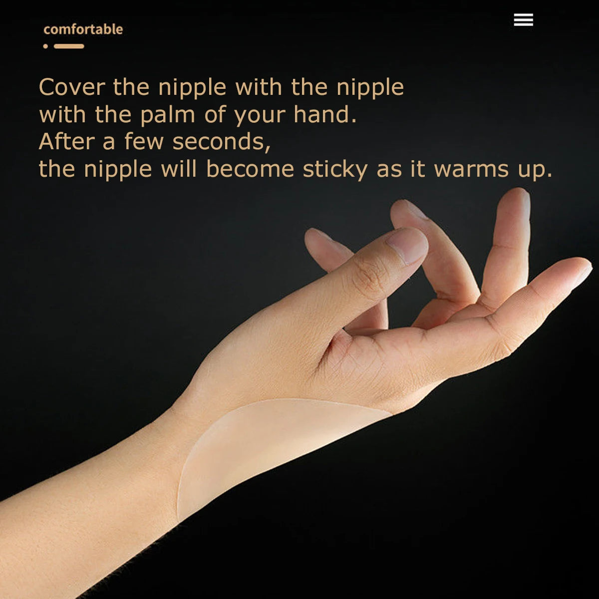 No Trace Sticky Without Glue Nipple Cover Plunge Dresses Bra Silicone Nubra Stickers Accessories Invisible Breast Pads Pasties