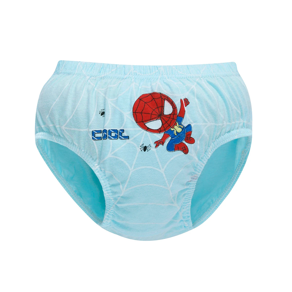 Exquisite Boxed 5-Piece Boys Cotton Underwear Comfortable and Breathable Briefs Boys Spider-Man Print Children Triangle Panties