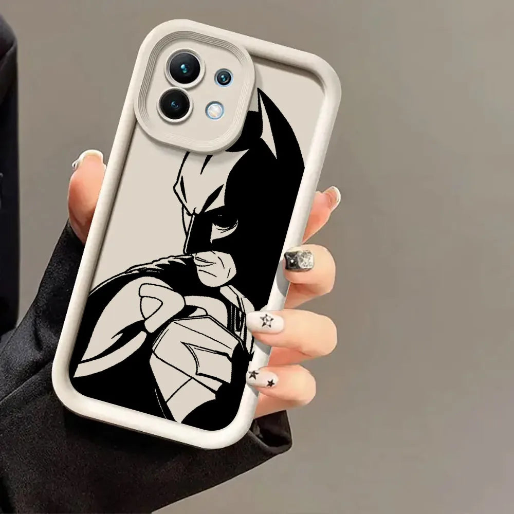 B-Bats-Mans Marvel Bat Phone Case for Xiaomi Mi 13T 14 T 15 15T Pro 17 Ultra Poco M7 M8 F8 F7 X6 X7 X8 Pro Max Shockproof Cover