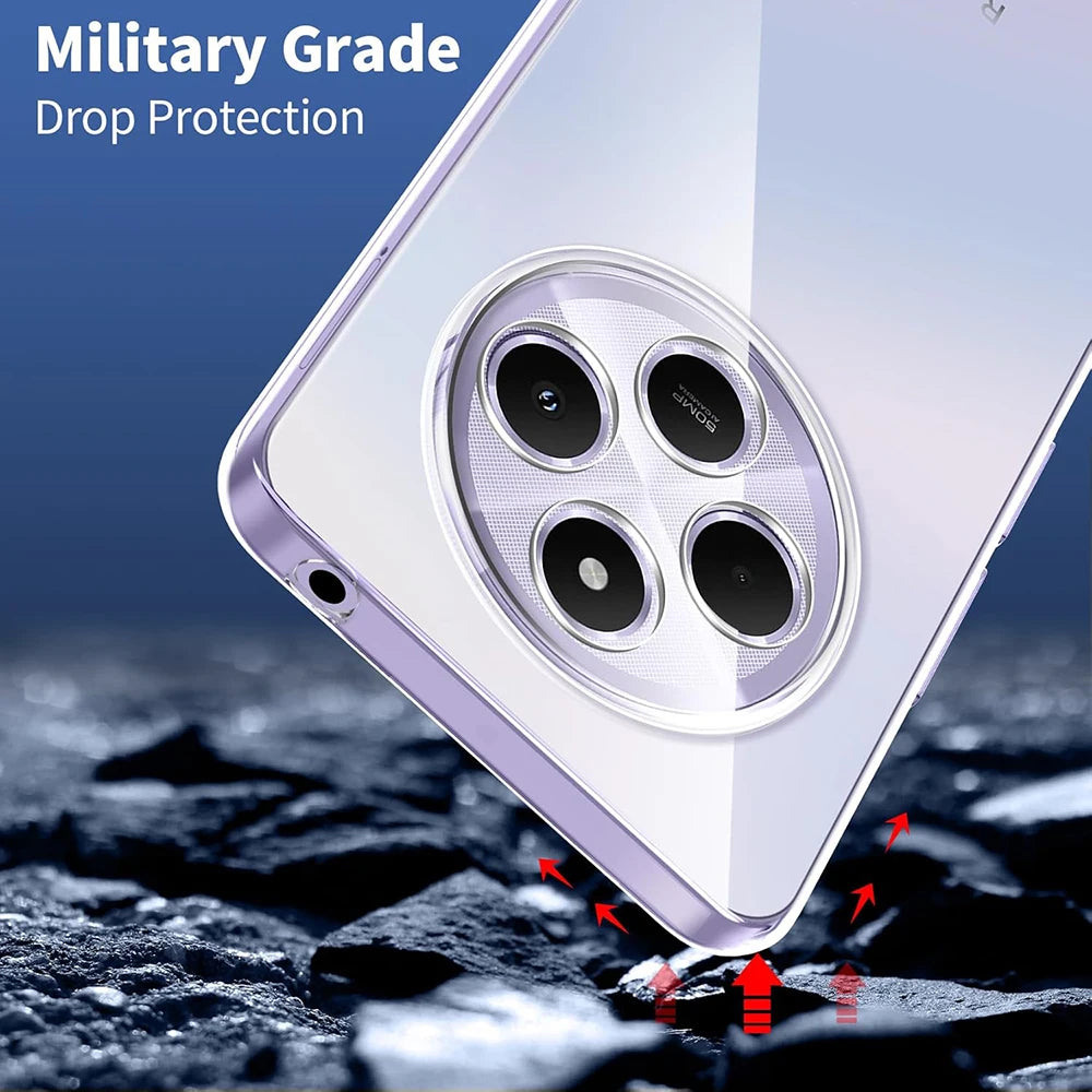Ultra Thin Silicone Clear Case For Xiaomi Redmi 14C 13C 12C 11A 10A 10C 9A 9C Note 14 13 12 11 11S 10 10S 9 9S Pro Plus Fundas
