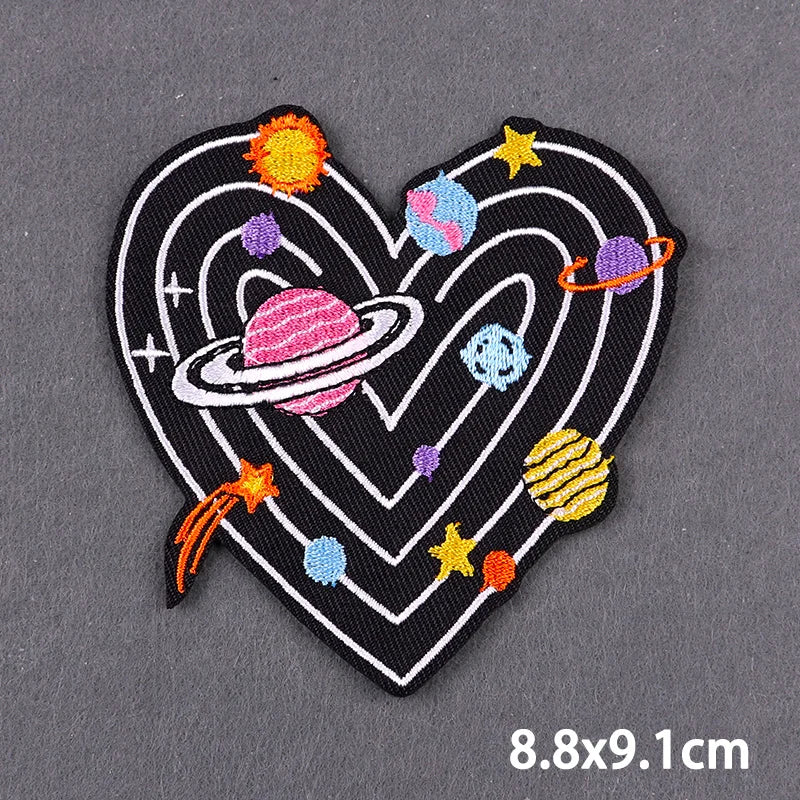 Mandala Iron On Patches For Clothes DIY Embroidery Applique Fusible Patch Ironing Stickers Letters Patch For Jacket Badge