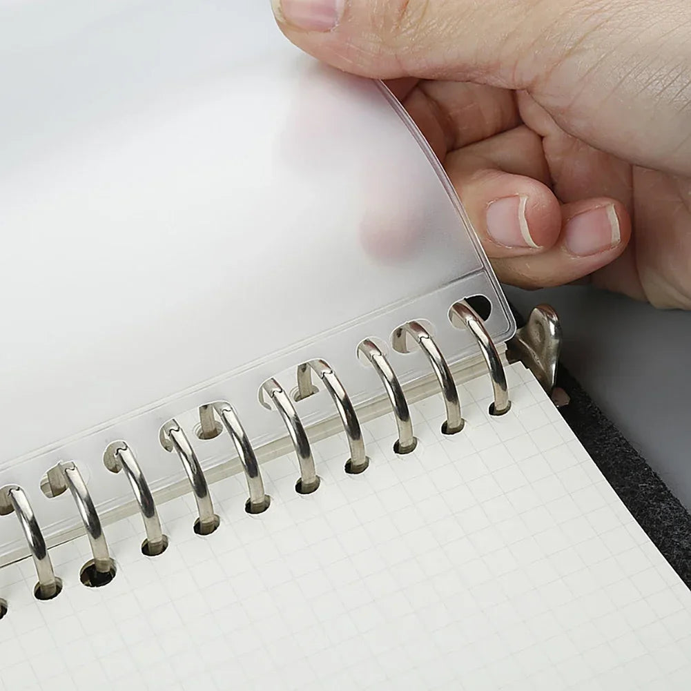 1PCS/LOT A5/A6/A7 Storage Bag School Office Supply Transparent Loose sheet Notebook zipper Self-sealing File Holder