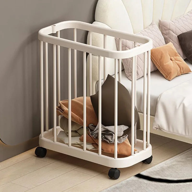 Home Portable Yoga Mat, Fitness Equipment Storage Basket, Snacks and Toys Storage Cart, Large Capacity Storage Clothes Rack