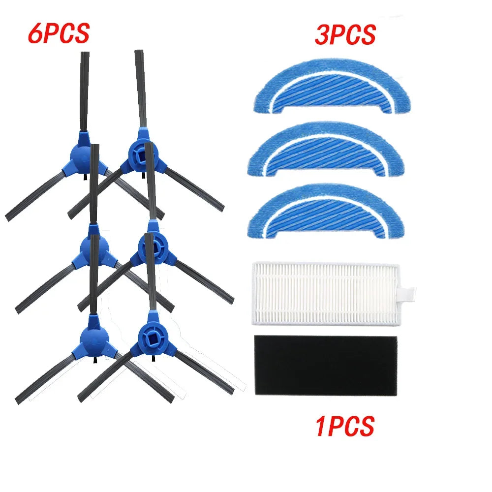 Replacement for Cecotec Conga 1090 / 1099 1790 Ultra Titanium Robotic Vacuum Cleaner Spare Parts Main Side Brush Hepa Filter Mop
