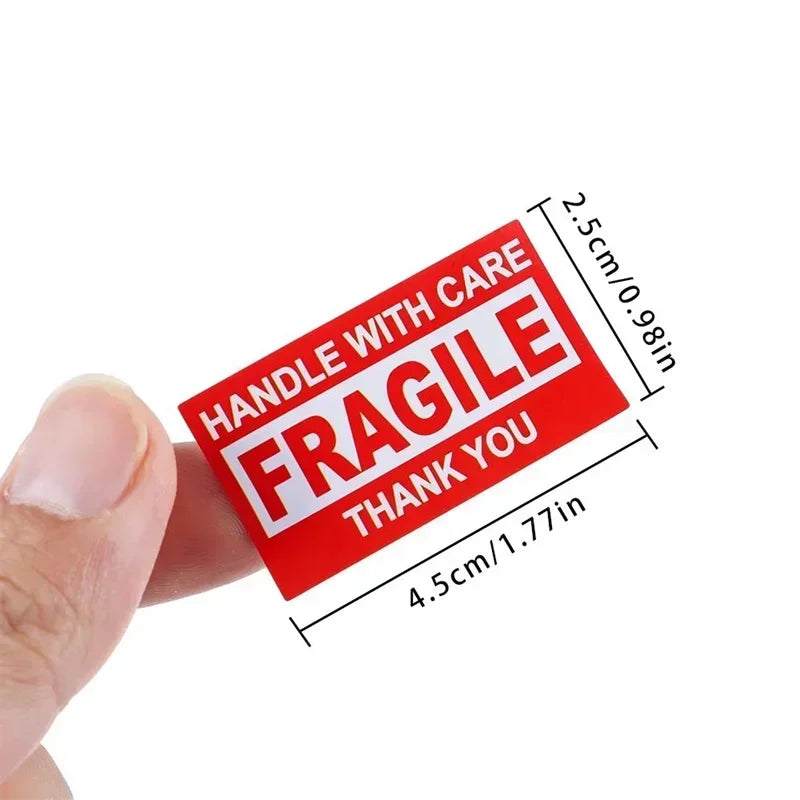 Fragile Warning Sticker 250PCS/Roll Shipping Labels Stickers For Delivery Glass Product Warning Labels Adhesive Mini Papers