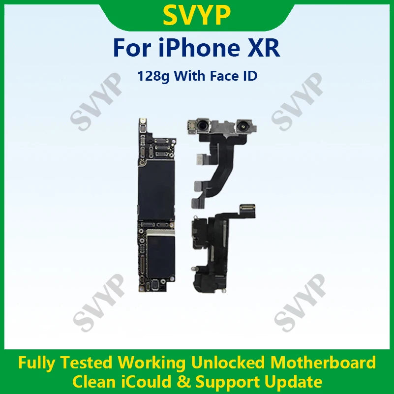Fully Tested 100%Working Mainboard For iPhone X/XR/XS/XS Max With Face ID 64g/256g Cleaned iCloud And Unlocked Phone Motherboard