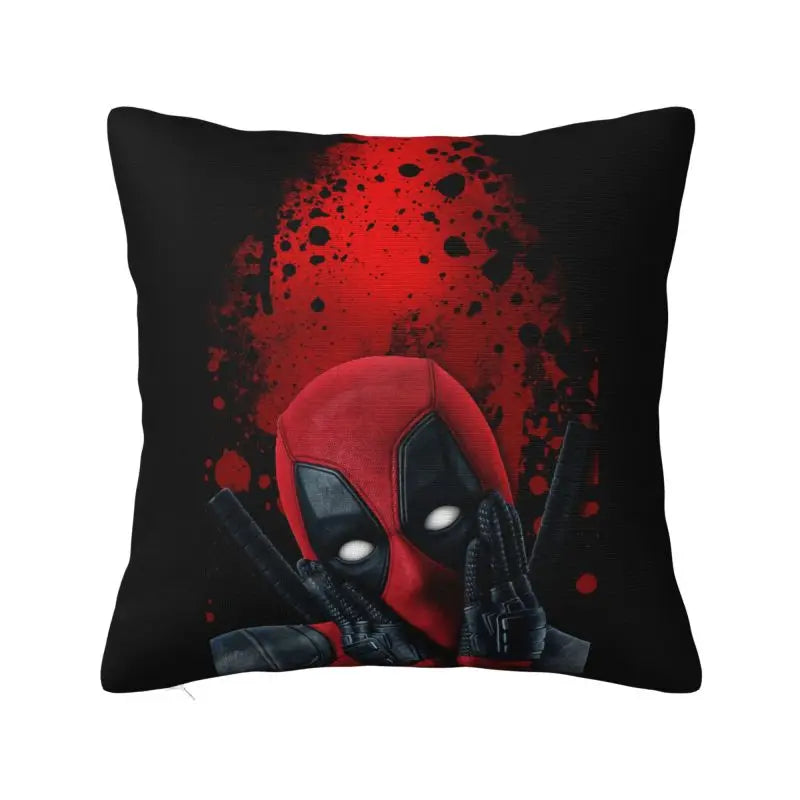 Custom Deadpool Wolverine Cartoon Manga Cushion Cover Soft Cute Pillows