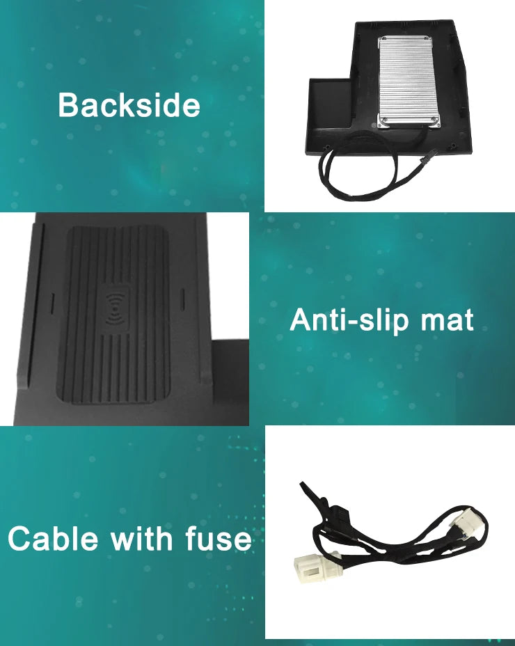 Moreway 15W Wireless Charger For VW Golf 7 MK7 2013-2019 Phone Holder Fast Charging Pad Charge trim Car Interior Accessories