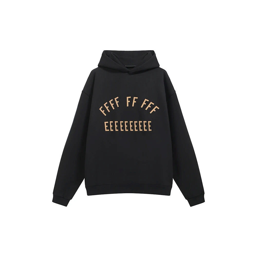 Best Version Trend Brand Double Line Letter Print Hoodies Men Women's Streetwear Fleece Sweatshirts Hooded Pullover Hoodies