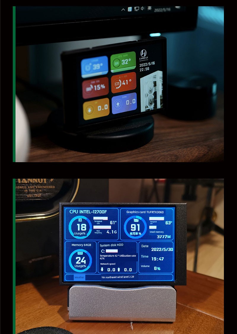 Computer Monitoring Built-in Notebook Sub-Screen