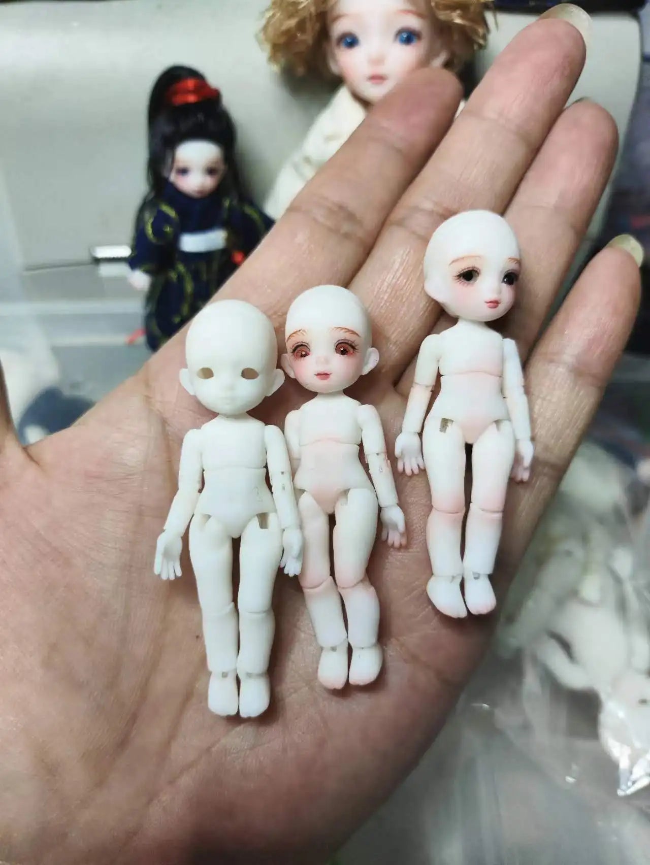BJDmuñecas구체관절인형muñecas para niñas bebe reborn Mini doll 6cm elf Kawaii opera doll adult toy makeup doll free shipping.
