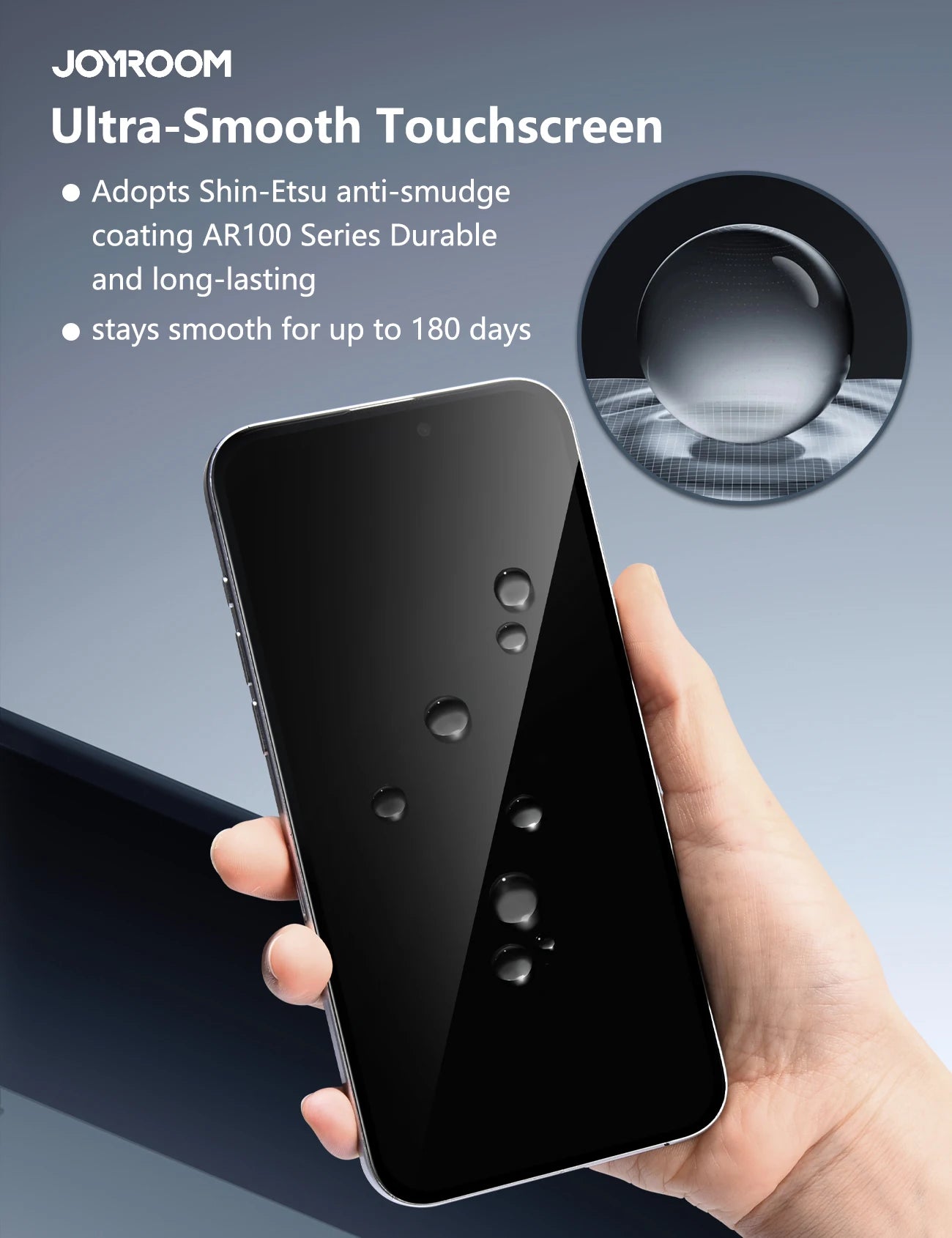 Joyroom 3/2/1pcs HD Anti-Blue Light Glass for iPhone 17 Pro Max Screen Protector Full Screen Eye Protection Tempered Glass