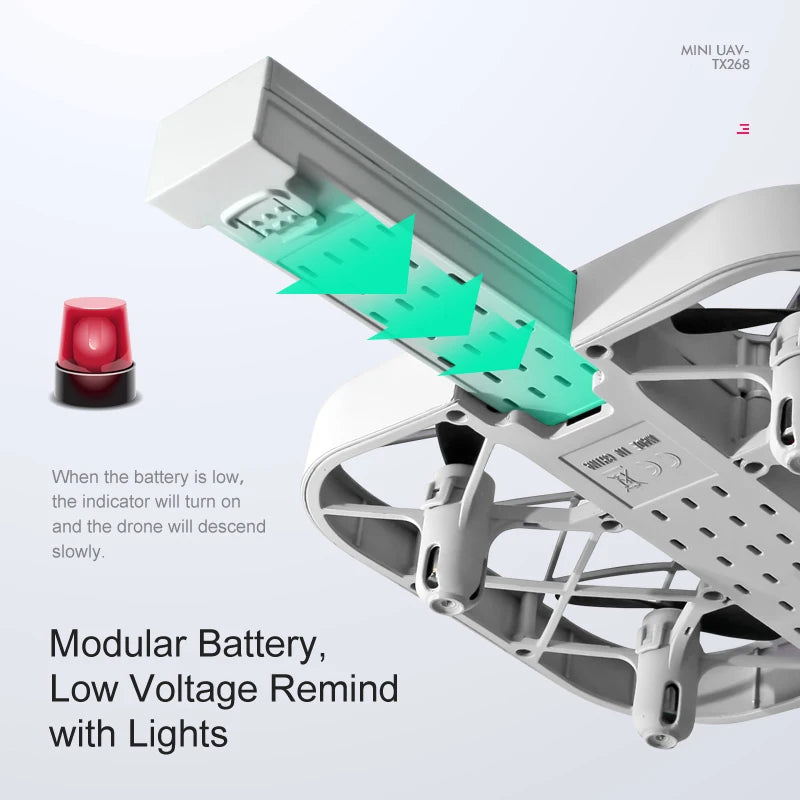 Mini Drone With 4k Professional Camera Air Hover 360° Roll Wide-Angle Camera Portable Long Life Remote Control Helicopter Toy