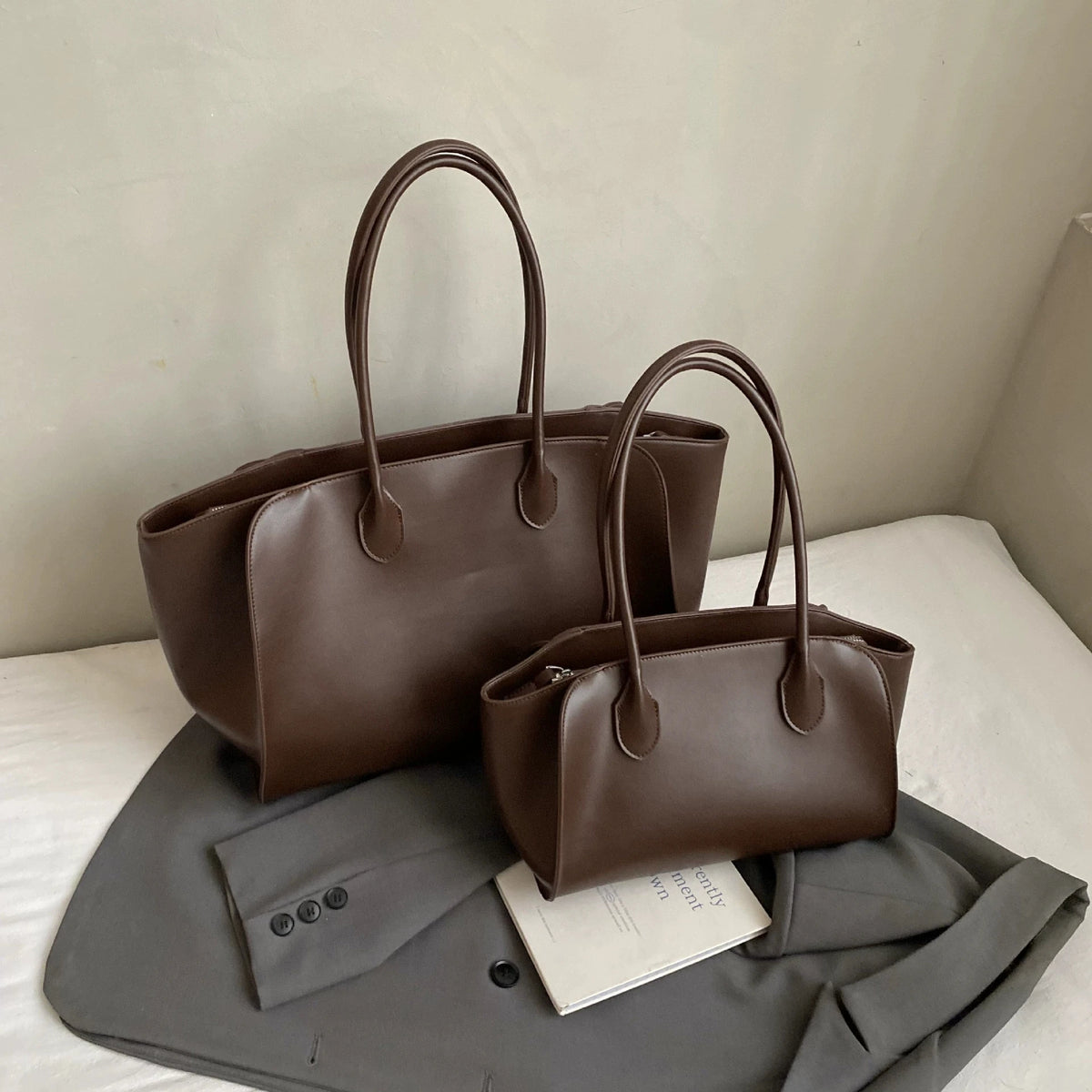Luxury Women's Large Tote Bag Genuine Leather Shoulder Bags 2025 Female Retro Handbags High Quality Ladies Messenger Bag Black