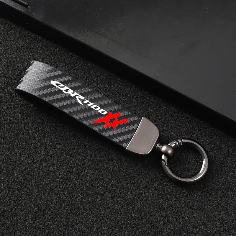 High-Grade Leather Motorcycle keychain Horseshoe Buckle Jewelry for Honda CBR1100XX CBR1100 XX cbr1100xx motorcycle Accessories