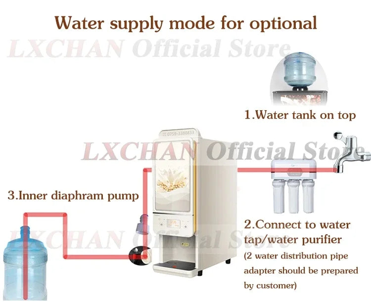 HomeWise CIMT2 Commercial Instant Soymilk Maker Automatic Instant Beverage Maker Soymilk/Coffee/Milk/Hot Chocolate 110V 220-240V