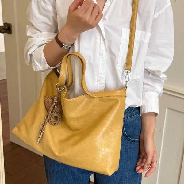 Casual Women Handbags Big Capacity Luxury Design PU Leather Female Shoulder Crossbody Bag Commuting Office Totes Ladies Hand Bag