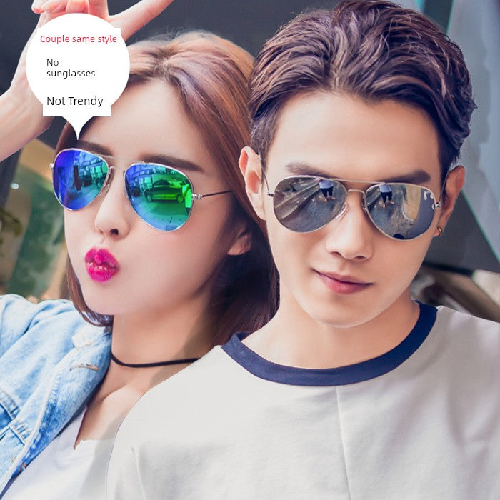 Special Offer Internet Celebrity Aviator Sunglasses Colorful Star Sunglasses Men and Women Same Fashion Couple UV Protection Drivers' Sunglasses