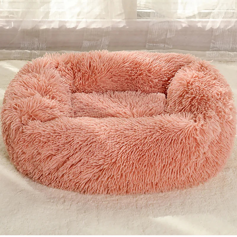 Square plush pet bed, provides warmth in winter, suitable for cats and dogs, can be used as a mattress, pet supplies