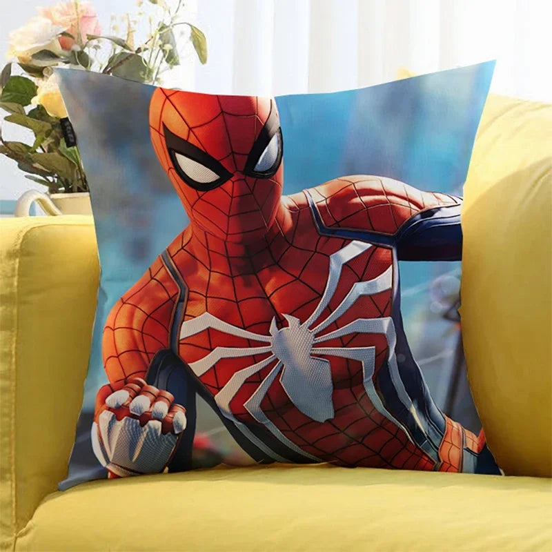 Marvels SpiderMans CM Pillowcase Pillowslip Plush Cartoon Anime Kids Birthday Cute Gifts Kawaii New Home Bedroom Decoration