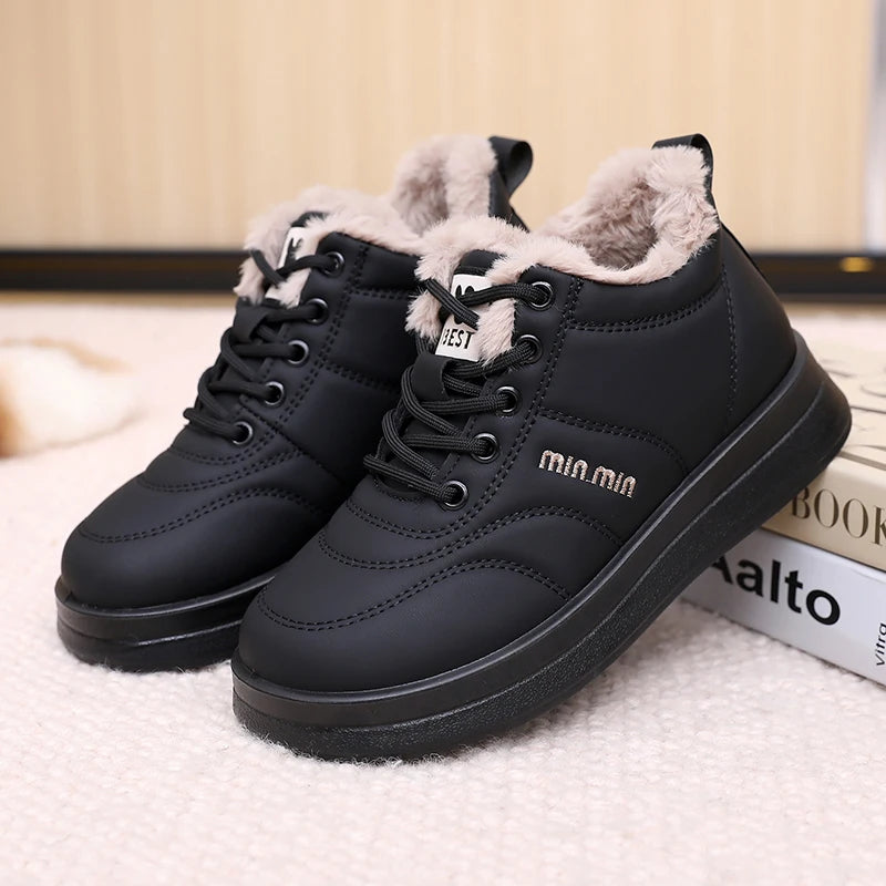 Women's 2025 Winter New Versatile Cotton Shoes Fashion Warm Thick Bottom Skid-resistant Durable Free Shipping Women's Shoes