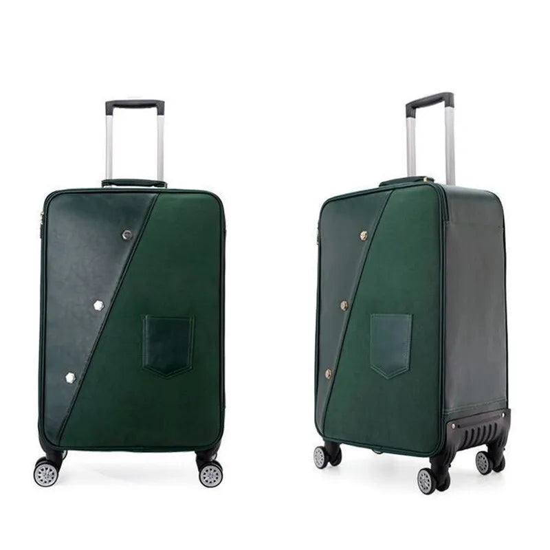 Women's Wedding Luggage Suitcase -Carry-On Trolley with Wheels, Lightweight Travel Bag for Air Travel, Business Trips
