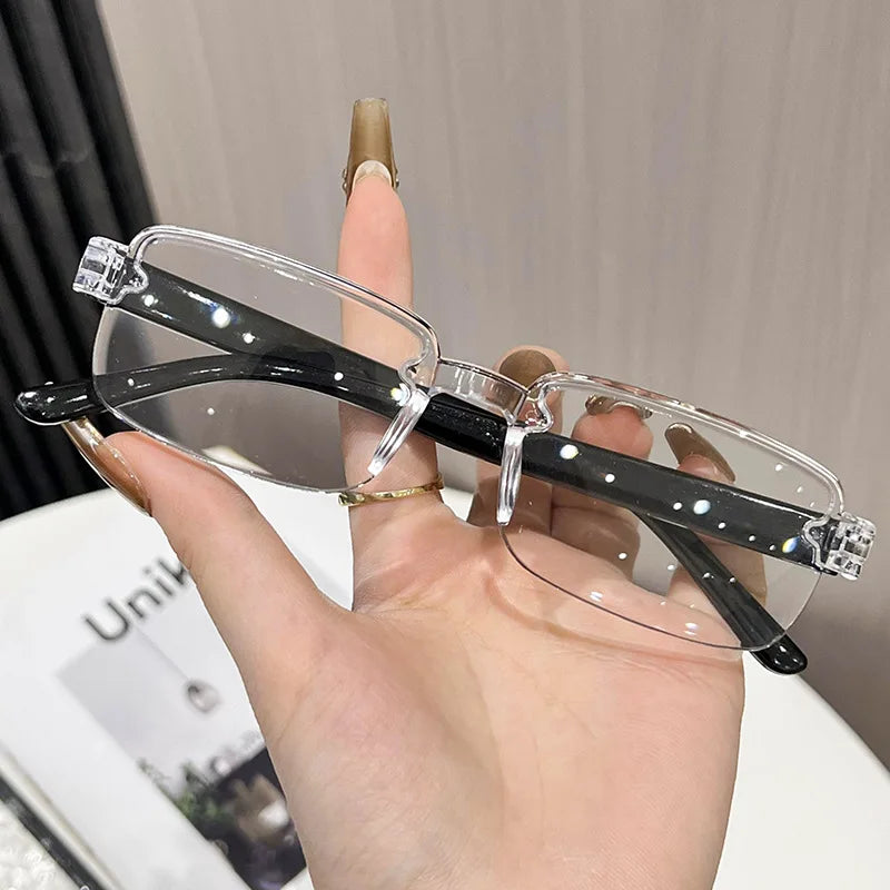 Smart Zoom Reading Glasses Anti Blue Light Presbyopia Glasses for Men Women Adjustable Focus Light Lightweight Reading Glasses