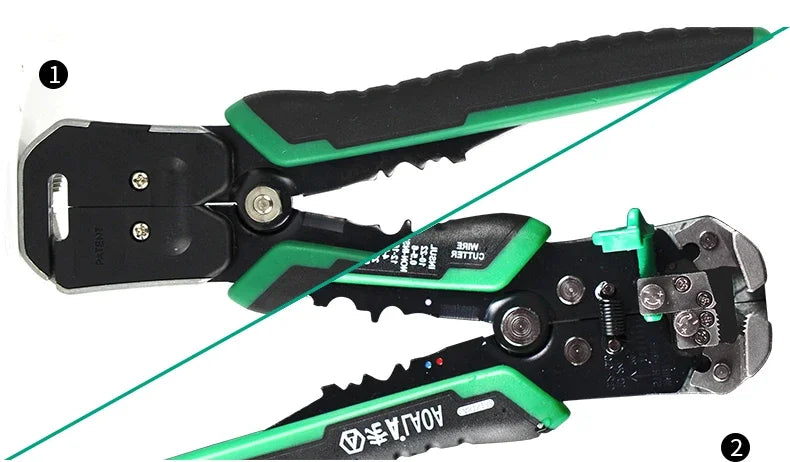LAOA  Automatic Wire Stripper with Built-in Springs New Type Electrician Cable Cutting Tool Crimping  For Electrician Crimpping