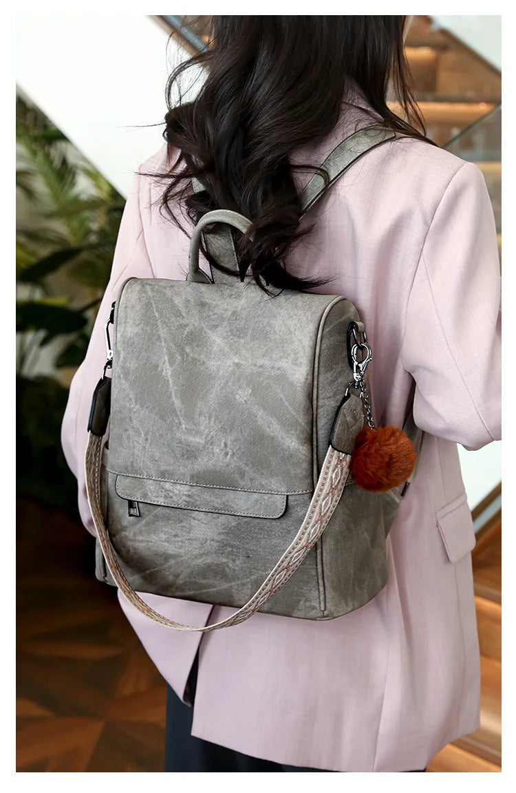 Womens Purse pu Leather Backpack Purse for Women Fashion Backpack Ladies Designer Ladies Shoulder Bags for Travel College Work