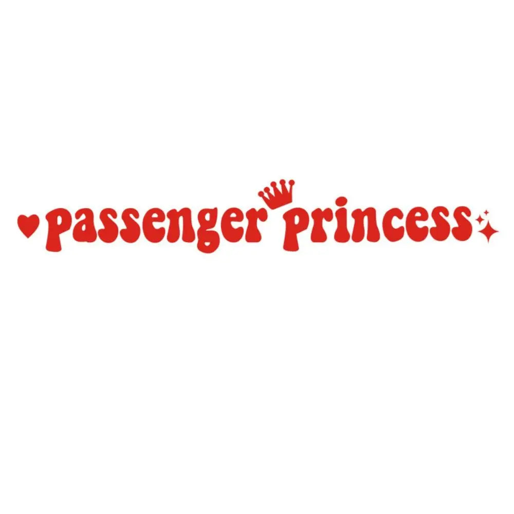 Passenger Princess Passenger Princess Car Stickers Self Adhesive Reflective Passenger Princess Sticker Personality Funny