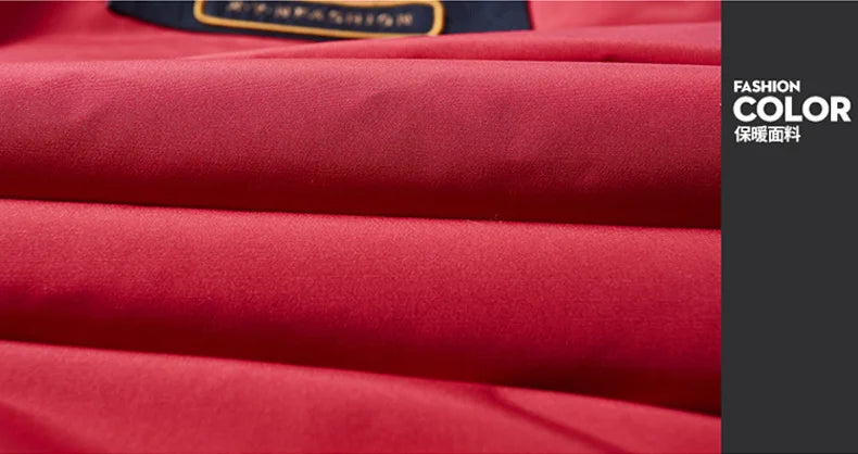 -30 C FIT Plus Thick Velvet Down & Parka coat 6XL 7XL 8XL  winter jacket men waterproof windproof chaquetas hombre