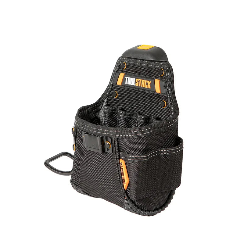 TOOLSTACK Mini Utility Toolkit Quality Hardwear Carpenter Work Tools Bag Quick-Hook Service Kit Hammer & Screwdriver Waist Pouch