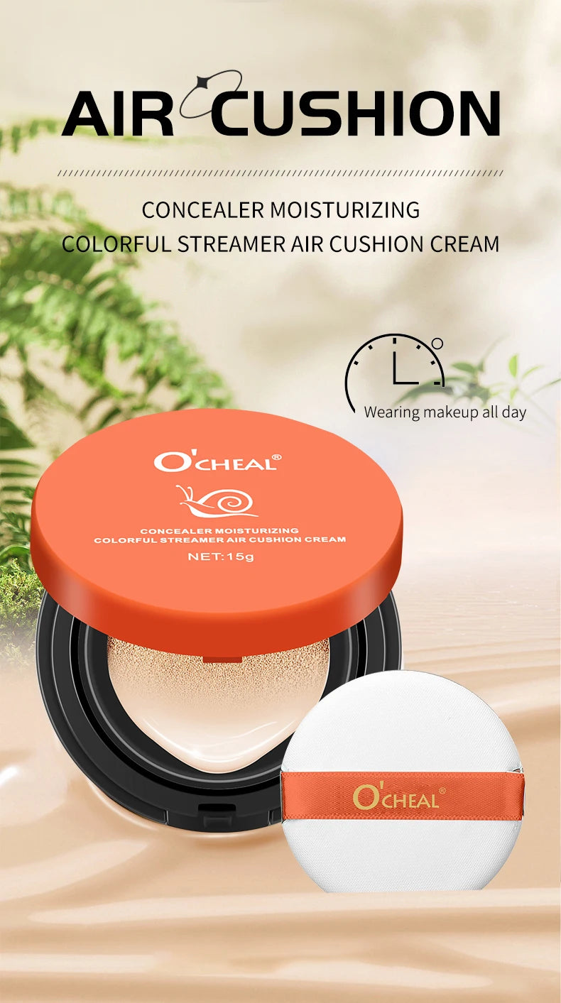 OCHEAL Whitening BB Cream Foundation Cream for Face Makeup Concealer Air Cushion for Girl Make Up Facial Beauty Original Makeup